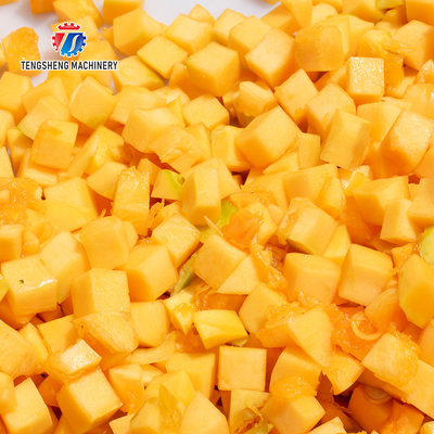 1000KG/H Large 3d fruit and vegetable dicing machine commercial sweet potato pumpkin fruit automatic dicing machine