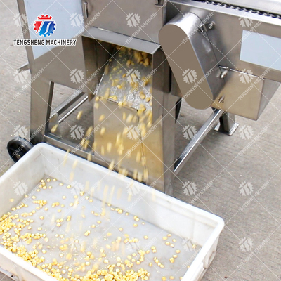 2.2KW Corn Thresher Machine Waxy Corn Fresh Corn Shelling Stainless Steel