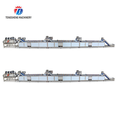 vegetable wash line pineapple juice processing line Pineapple bubble washing and vibrating air-drying line fruit processing machinery pineapple processing line