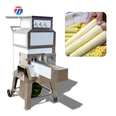 Sweet Glutinous Commercial Corn Thresher Machine Automatic Size Adjusting